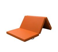 F Fityle Colchoneta de Ejercicio Plegable Esterilla Tapete Alfombrilla con Acolchado y Cubierta Texturizada Pliegue en para, Naranja Versión Ancha, 200 100cm, 30mm