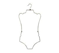 F Fityle Colgador de lencería con forma de cuerpo, organizador de armario, gancho giratorio superior, colgador de Bikini para boutiques y tiendas, dorado