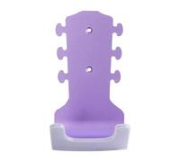 F Fityle Colgador de pared universal para guitarra y ukelele, fácil de instalar con tornillos y, versátil para patineta, aleación de aluminio, Violeta