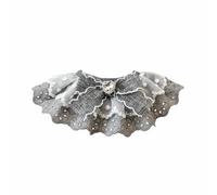 F Fityle Collar de Encaje Gato Bibote Bordado Lazo Identificación Ropa Ligera Decoración Central Función Práctica Adecuado para Cumpleaños Sesiones Fotográficas, XS