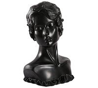 F Fityle Collar Pendiente Exhibición Busto Soporte de Cadena Maniquí para Mujeres Ferias Comerciales Inicio Fácil, Negro
