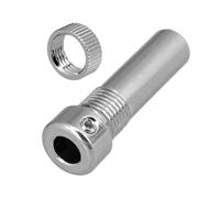 F Fityle Conjunto de brazo de trémolo para guitarra eléctrica, repuesto para guitarra eléctrica de 8,6 mm, accesorios, piezas, barra, puente, Plateado