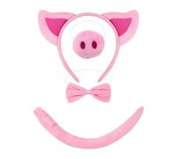 F Fityle Conjunto de Disfraz de Cerdo con para Fiestas, Espectáculos Y Actuaciones de Halloween, Sin Guantes