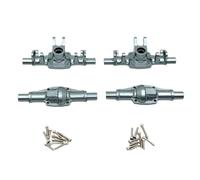 F Fityle Conjunto de Eje de Vehículo Carcasa de Eje RC Eje Delantero Eje Trasero Ensamblaje de Transmisión en Aluminio 6061 Preciso Compacto para Instalación, Titanio, 1 24