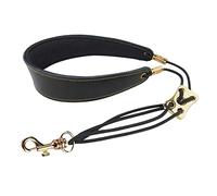 F Fityle Correa de Cuello de Cuero Reemplazo de Ajuste Resistente al Agua Correa Negra Alto/Tenor