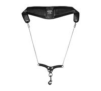 F Fityle Correa de Saxofón de PU para El Cuello con Gancho Metálico, Negro