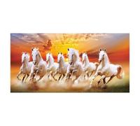 F Fityle Cuadro de Caballos, Sin Marco, Imágenes Modernas de Caballos para Fondo de Oficina, Dormitorio Y Decoración del, Style a 80x40cm