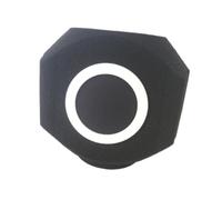 F Fityle Cubierta de micrófono con espuma insonorizante y reducción de ruido, cubierta insonorizada para grabación en, reducción de ruido y reflexión, Negro