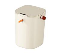 F Fityle Cubo de basura automático, cubo de basura inteligente, cubo de basura eléctrico de 20L, cubo de basura sin contacto de gran capacidad con tapa para, crema