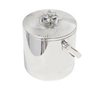 F Fityle Cubo de Hielo Doble Capa Cubo Balde Contenedor con Diseño Compacto y Asa Lateral Acero Inoxidable 304 Pulido para Champán y Licores Adecuado para Reuniones Fiestas Picnics Hogar 15cmx18.5cm