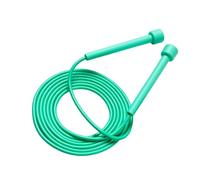 F Fityle Cuerda de Saltar silenciosa, Ligera y portátil, de 270 a 280 cm, para Actividades al Libre, gimnasios, césped Interior y Suelo de Cemento, Verde