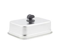 F Fityle Cúpula para Derretir Queso, Accesorio de Plancha de Acero Inoxidable, Cubierta para Parrilla, Cubierta para Cocina, Parrilla Plana, 19.3 cm X 12.5 cm X 7