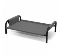 F Fityle de Cama Elevada Mascotas Estructura de Acero Tela Lavable Fácil Limpieza Soporte Reforzado Adecuada para Gatos Perros Interiores, Gris, Grande 90 58 20