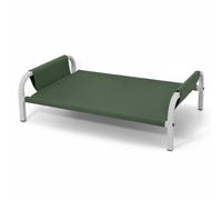F Fityle de Cama Elevada Mascotas Estructura de Acero Tela Lavable Fácil Limpieza Soporte Reforzado Adecuada para Gatos Perros Interiores, Verde, Mediano 70 49 20