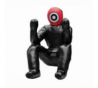 F Fityle de Entrenamiento Figura Muñeco de Grappling Estructura Acolchada Movimientos Realistas Material Resistente Adecuado para Práctica de Lucha Boxeo Dojos, Rojo con Círculo Blanco, 165/20KG