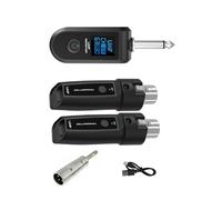 F Fityle de micrófono transmisor y receptor de Audio, recarga de 110dB, recuperación de equipo de música Vocal, de guitarra para mezclador de, 1 con 2