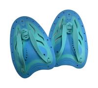 F Fityle de natación, Guantes de Entrenamiento de natación, Accesorios prácticos, Aletas de Entrenamiento portátiles, Ligeras y ergonómicas Que mejoran, Cyan S