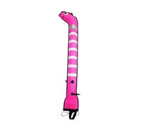 F Fityle de señalización de Superficie, Fondo Cerrado, para esnórquel, Deportes acuáticos, Inflable, Submarino, Tubo Inflable, Tubo de señalización de, Rosa, Longitud 1.2 M