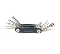 F Fityle Destornillador de llave de afinación de batería, kit de batería plegable multifuncional, herramienta multiusos compacta para instalación y