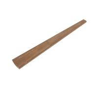 F Fityle Diapasón redondo triangular de bajo 3/4, diapasón de madera para bajo, reparación duradera, piezas de instrumentos tallados a mano para bricolaje, redondo