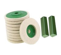 F Fityle Disco de de lana de 12 piezas, eficiente, de rendimiento, reemplazo directo de accesorios, fácil de instalar, redondo