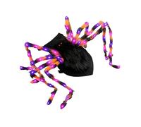 F Fityle Disfraz de Halloween para Perro, Disfraz para Mascota, cómodo y Divertido, con 64 Luces LED, de araña para Perros pequeños, medianos y Grandes, S