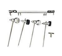 F Fityle Eje de transmisión de pedal de bombo doble, conector de conexión de pedal de bombo, varilla de conexión de eje de transmisión de rendimiento