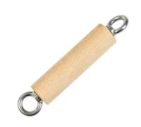 F Fityle Empuñadura para Equipo de Asa Agarre Accesorio con Madera de y Acero Inoxidable 304 Doble Anilla para Cable Adecuada para Entrenamiento de Espalda y Pecho en Casa y Gimnasio