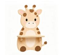 F Fityle Estante con Forma Jirafa Infantil, Redonados, Estante Pared, para Guarría