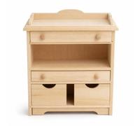 F Fityle Estantería de Escritorio Miniatura 1 12 Armario Mueble Gabinete de Madera con Estante y Cajonera Adecuada para Decoración de Escritorio Vitrinas de Coleccionista 7.6x4x8.7cm