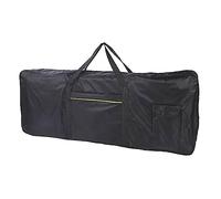 F Fityle Estuche electrónico de 61 teclas Bolsa Estudio de música de viaje con bolsillo con accesorios de manija Estuche protector, negro