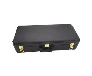 F Fityle Estuche rígido rectangular negro para instrumentos de viento con cierre de, interior suave, elegante estuche de transporte para viajes, de, para Trompeta