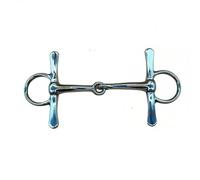 F Fityle Etrier de Embocadura Ecuestre Freno de Acero Inoxidable de una Pieza con y Anillos Laterales Fijación Estable y Control Suave Adecuado para y Paseo Diario , DI2481-125mm