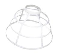 F Fityle Falda de Aro Tipo Jaula, Enagua Hueca Ligera para Cosplay, Ideal para Actuaciones en Y Fiestas, Blanco, universal