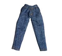 F Fityle Figura de acción 1:12, Ropa de Vestir, Pantalones Vaqueros, Moda, Mini Ropa de Tela de Moda, de muñeca en Miniatura para Cuerpo de 6 Pulgadas, Azul Claro