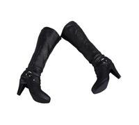 F Fityle Figura de acción a Escala 1/6, Zapatos, Figura de Mujer de 12 Pulgadas, Botas, colección de Moda, Miniatura, Accesorio para Fotos, Zapatos de muñeca, Negro