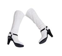 F Fityle Figura de acción a Escala 1/6, Zapatos, Figura de Mujer de 12 Pulgadas, Botas, colección de Moda, Miniatura, Accesorio para Fotos, Zapatos de muñeca, Blanco