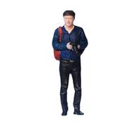 F Fityle Figura de Diorama Elegante a Escala 1/64, Modelo de, colección de Personajes en Miniatura, diseño de Escena para casa de muñecas, Accesorio, Hombre de La Mochila