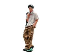 F Fityle Figura de niño a Escala 1/64 con Mangas Cortas, Modelo de diminutas, Accesorio para Fotos de Juegos de rol, Figura de Hombre Elegante en