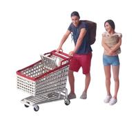 F Fityle Figuras de Diorama a Escala 1/64, Escena en Miniatura, Figuras de Resina Coloridas pintadas, Pareja de para Conjuntos de ferrocarril,