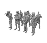 F Fityle Figuras en Miniatura a Escala 1:35, Figuras de Diorama, Adornos de Escritorio sin Pintar, de en Miniatura, minimodelos para