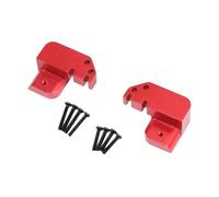F Fityle Fijación de Barra de Acoplamiento para Coche RC, aleación de Aluminio, Accesorios de Bricolaje, repuestos con Tornillo para MN82para 1:12, Rojo