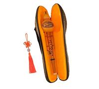 F Fityle Flauta Hulusi Flauta de cucurbitáceas con estuche Instrumento musical hecho a mano para niños Regalos para principiantes