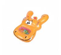 F Fityle Flotador Infantil Hinchable Flotante Balsa Colchoneta Juguete Acuático con Hueco para Juego de Pelotas en PVC Grueso Sellado Adecuado para Piscina Playa Jardín, Naranja, 100cm