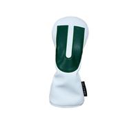 F Fityle Funda de Cabeza para Club de Golf con protección de Cuero PU, reemplazo de Maderas, Forro de Terciopelo, Impermeable, Funda de Madera para Regalo de, U Blanca