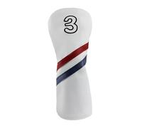 F Fityle Funda Protectora para Cabeza de Palo de Golf, Funda Protectora para Eje de Golf, Funda para Cabeza de Madera Premium, Numero 3