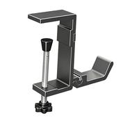 F Fityle Gancho de Escritorio para Mochila, Fijación Lateral, Abrazadera Ajustable, Fácil de Instalar, Soporte para Mochila Escolar, Soporte para Mochila para, Gris, Individual