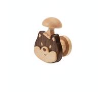 F Fityle Gancho de Pared Gancho Perchero Colgador Percha Organizador de Madera Estilo Nórdico Cálido en y Montaje Seguro con Tornillos Adecuado para Entrada Baño y Habitación Infantil, Shiba Inu