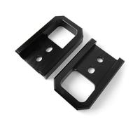 F Fityle Gancho de Remolque para Vehículo Bracket Delantero Soporte Fijación Paragolpes Estructura Placa Metálica Aleación de Aluminio Adecuado para SUV 2024-2026 Mantenimiento Mecánicos, Negro