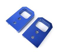F Fityle Gancho de Remolque para Vehículo Bracket Delantero Soporte Fijación Paragolpes Estructura Placa Metálica Aleación de Aluminio Adecuado para SUV 2024-2026 Mantenimiento Mecánicos, Azul